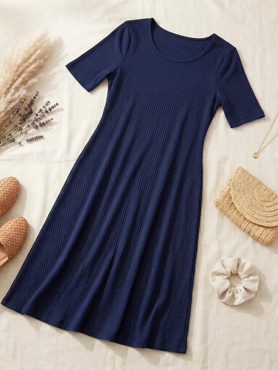 Soft Surroundings Dresses & Skirts - Soft Surroundings Womens XS Ribbed Knit Maxi Dress Elevated Minimalist Essential